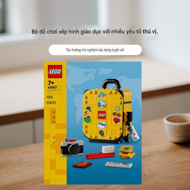 Bộ Đồ Chơi Xếp Hình LEGO 40817 Vali Du Lịch Màu Vàng – Mô Hình Lắp Ráp Mini, Đồ Trang Trí, Quà Tặng