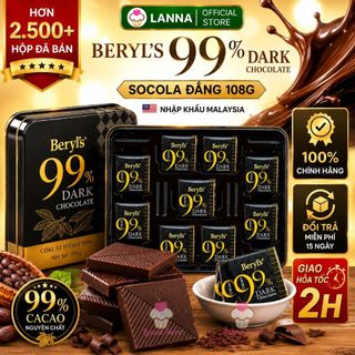 Sô cô la đắng Dark Chocolate Beryl's hộp 108gr Malaysia