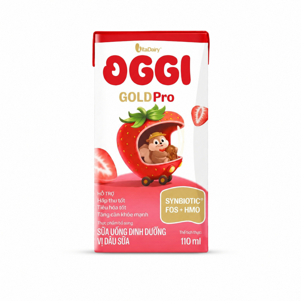 SUDD Oggi Gold Pro vị trái cây 110ml - ( thùng 24 hộp ) - Vitadairy - Hàng chính hãng