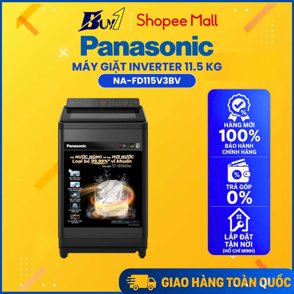 NA-FD115V3BV - Máy giặt Panasonic Inverter 11.5 Kg NA-FD115V3BV - Hàng Chính Hãng