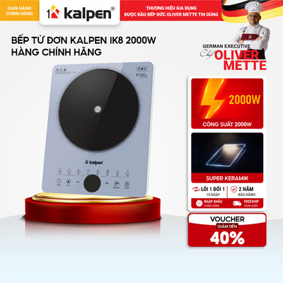 Bếp từ đơn Kalpen IK8 2000 W hàng chính hãng