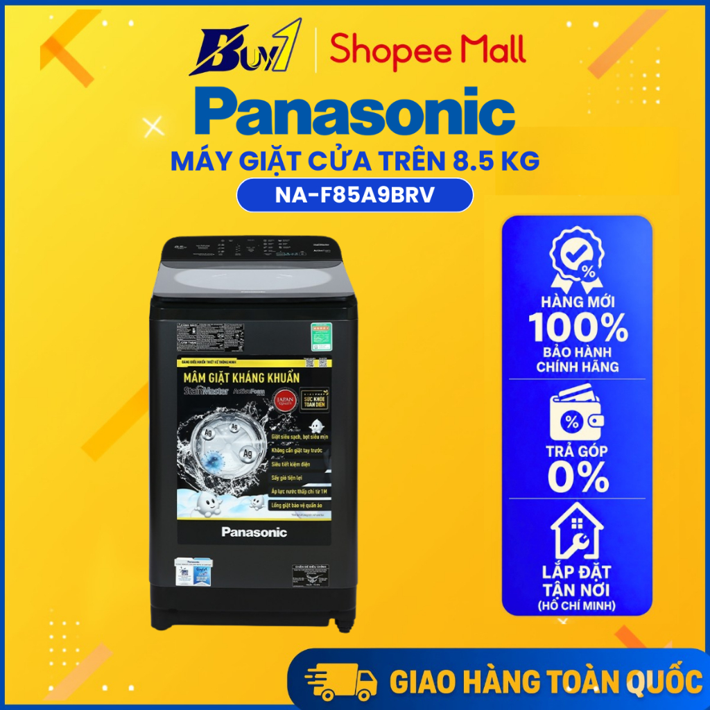 NA-F85A9BRV - Máy giặt Panasonic 8.5 Kg NA-F85A9BRV - Hàng Chính Hãng