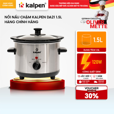 Nồi nấu chậm KALPEN DA21 1.5L hàng chính hãng
