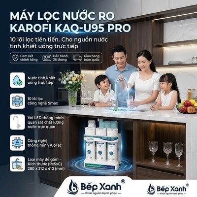 U95 PRO | Máy Lọc Nước Để Gầm Karofi U95 PRO (10 Lõi) - Hàng Mới 100% Nguyên Kiện Bảo Hành Chính Hãng