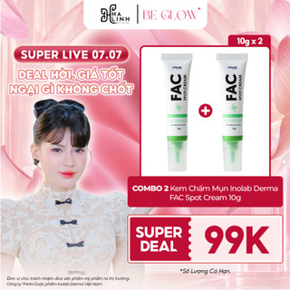 [SPD VHL x Beglowbeauty] COMBO 2 Kem Chấm Mụn Inolab Derma FAC Spot Cream 10g