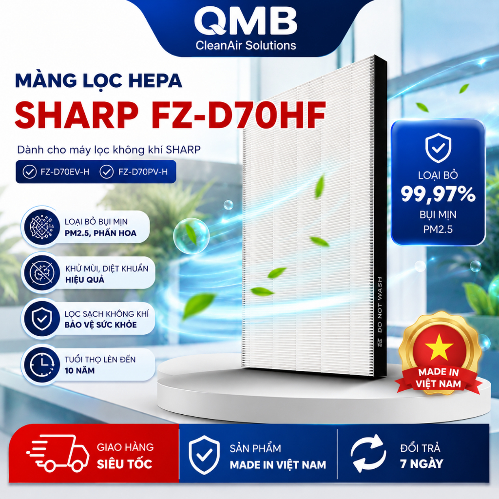 Màng lọc Hepa SHARP KI-GS70 HS70 JS70 LS70 NS70 FZ-D70HF