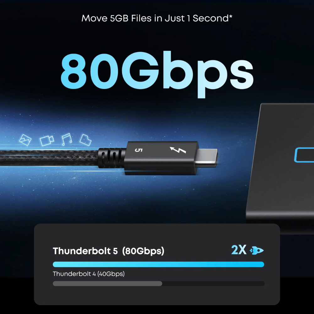 Cáp Sạc Anker Prime C-C Thunderbolt 5 A84N1 Siêu Tốc 240W 40Gbps - Bảo Hành 18 Tháng Chính Hãng