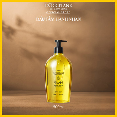 [SVIP] Dầu Tắm Hạnh Nhân L'Occitane Almond Shower Oil 500ml Dưỡng Ẩm Làm Mềm Da