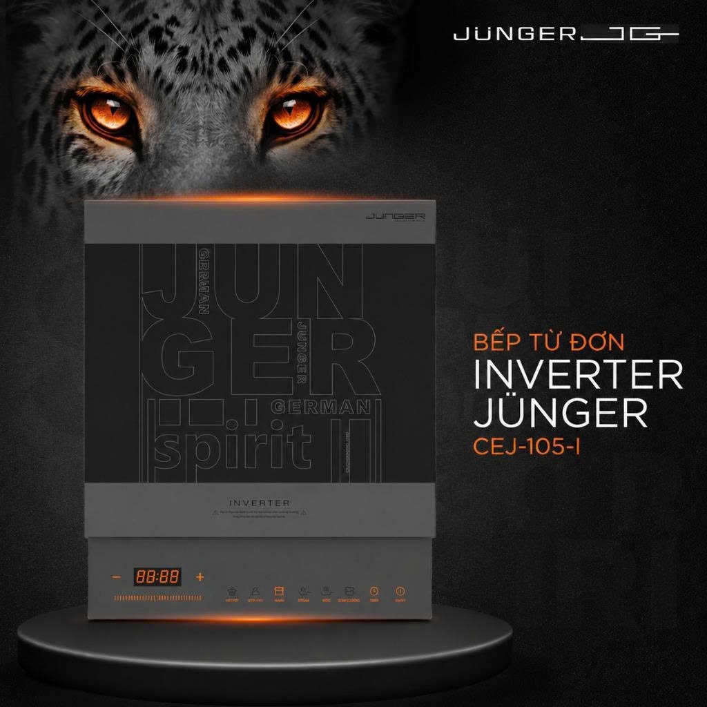 Bếp Từ Đơn Junger CEJ-105-I 2000W Inverter Thế Hệ Mới | Tiết Kiệm Điện | Hàng Chính Hãng