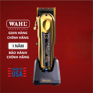 Tông Đơ Magic Gold Lưỡi Kép Mạ Titan, Có Đế sạc -Phú Lộc Int Nhập Khẩu Chính Hãng Bảo Hành 12 Tháng