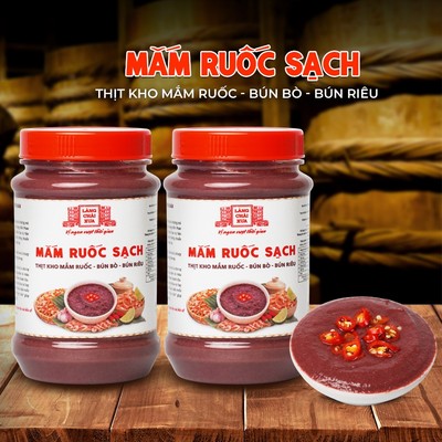 Combo 2 Hủ Mắm Ruốc Sạch Làng Chài Xưa 260g - Phù hợp thịt kho mắm ruốc, bún bò, bún riêu