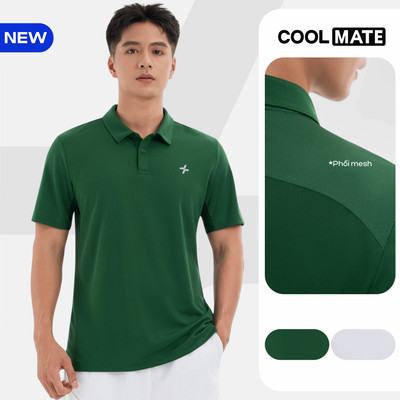 [MỚI]Áo Polo thể thao đa năng phối mesh bả vai CoolBack, Áo thể thao siêu nhẹ thoáng mát Coolmate