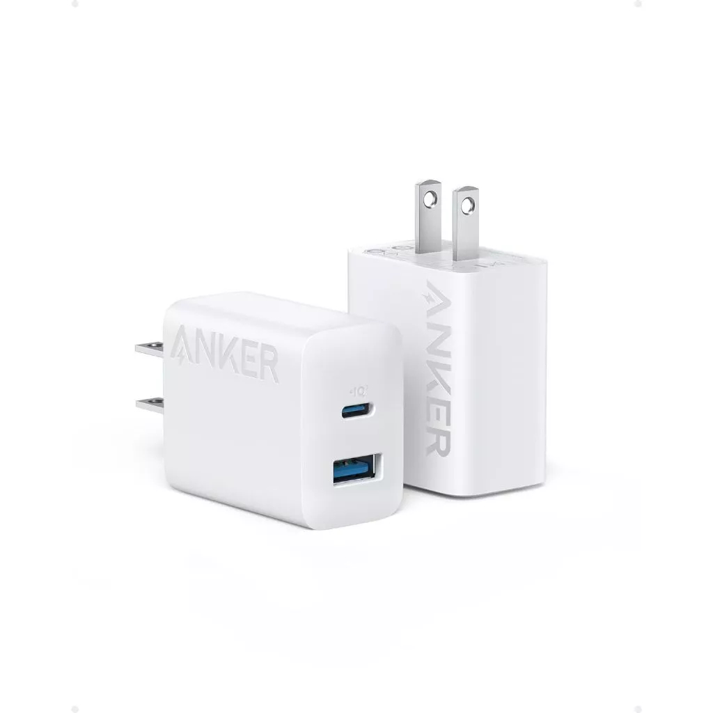 Củ Sạc Anker 312 20W 1C1A B2348 Kèm Cáp USB-C - Sạc Nhanh 2 Cổng Tiện Lợi - Bảo Hành 18 Tháng