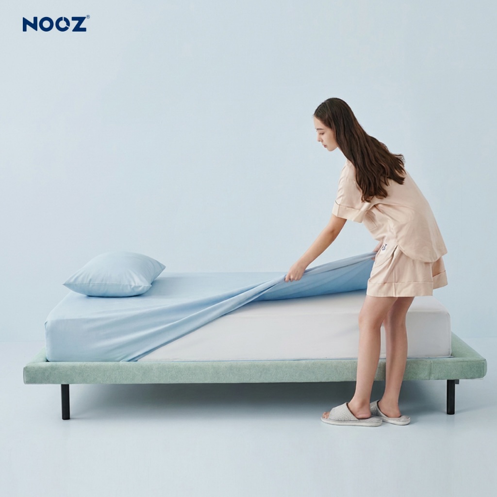 Ga Giường Lạnh NOOZ Icesilk Vải Mềm Thoáng Khí Nhiều Màu Thiết Kế Bo Chun NOOZ Home Goods Bedding | BigBuy360 - bigbuy360.vn