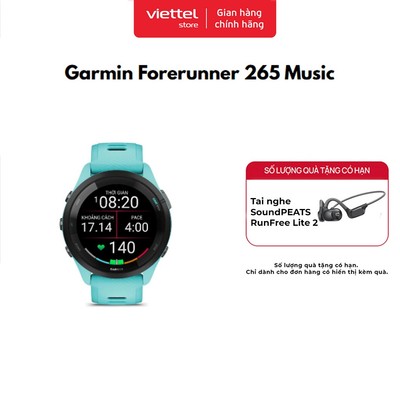 Đồng hồ thể thao thông minh Garmin Forerunner 265 Music Chính hãng