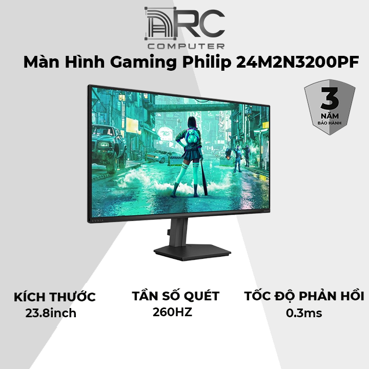 24 inch 260HZ??---Màn Hình Gaming 260Hz Philips 24M2N3200PF/71 (FHD - IPS - 260Hz)