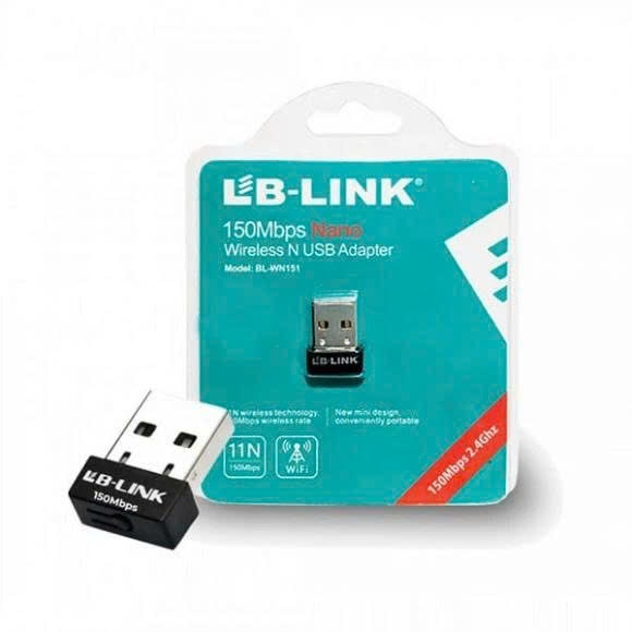 Usb wifi, usb thu wifi LBlink 151 nano, Thu sóng wifi tốc độ cao 150Mbps cho máy tính PC, laptop CHÍ