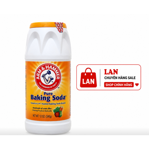 bột Baking Soda rữa rau củ quả Arm & Hamer 340g date 31/12/2027