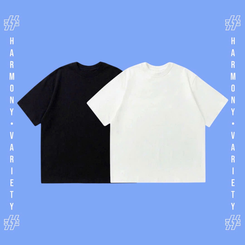 Áo thun Boxy 270gsm - Black, White