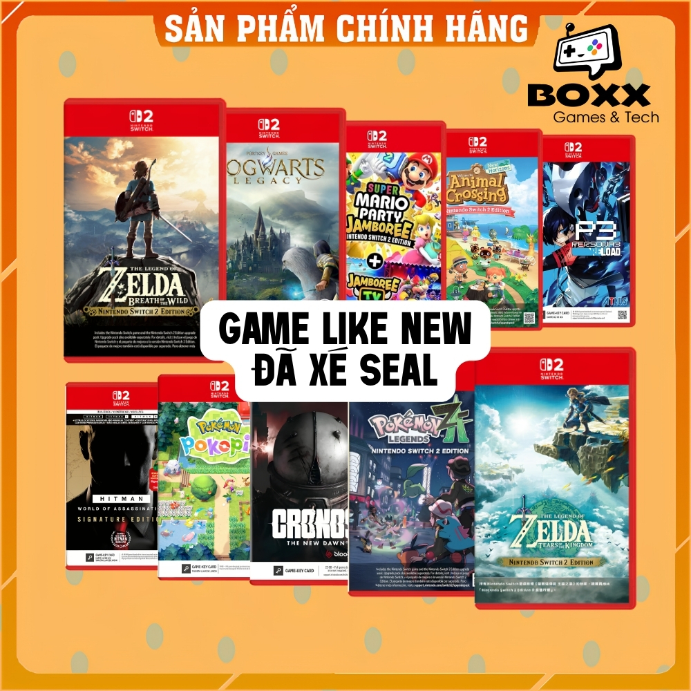 Băng Game Nintendo Switch 2 Like New, Game Nintendo Switch 2 đã sử dụng