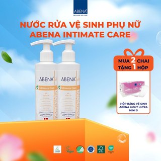 Dung dịch vệ sinh phụ nữ abena intimate care ph 4.0 dịu nhẹ cho da nhạy cảm 200ml nhập khẩu đan mạch