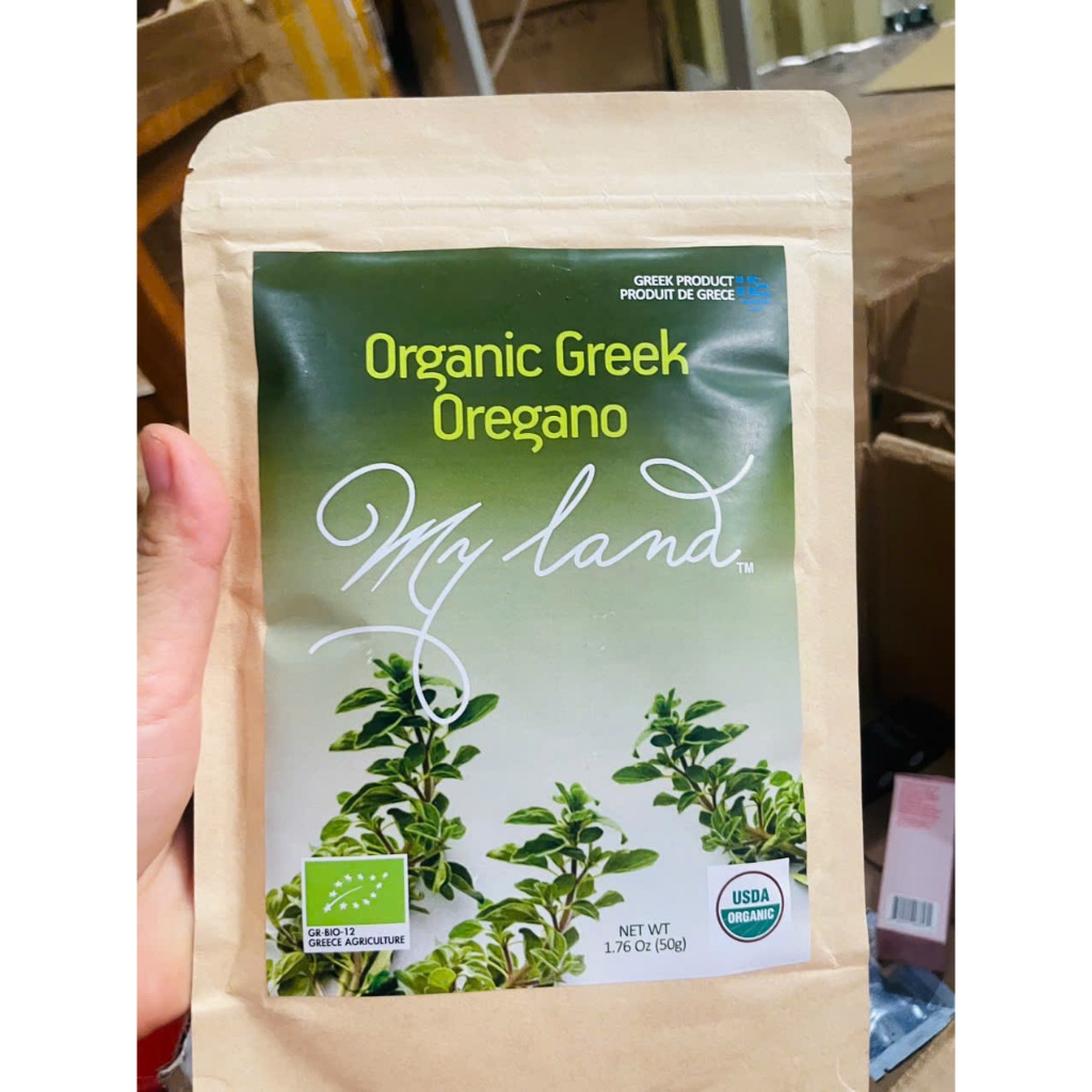 My Land Organic Greek Oregano,Lá oregano  sấy khô,cho ẩm thực Địa Trung Hải và pha trà thảo mộc,50g