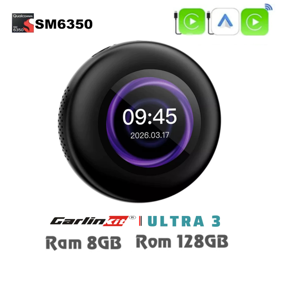 Android Box Carlinkit Tbox Ultra 3 (SM6350) Ambient (SM6225) S2P (SM6225/SM6115) -Hàng Chính Hãng