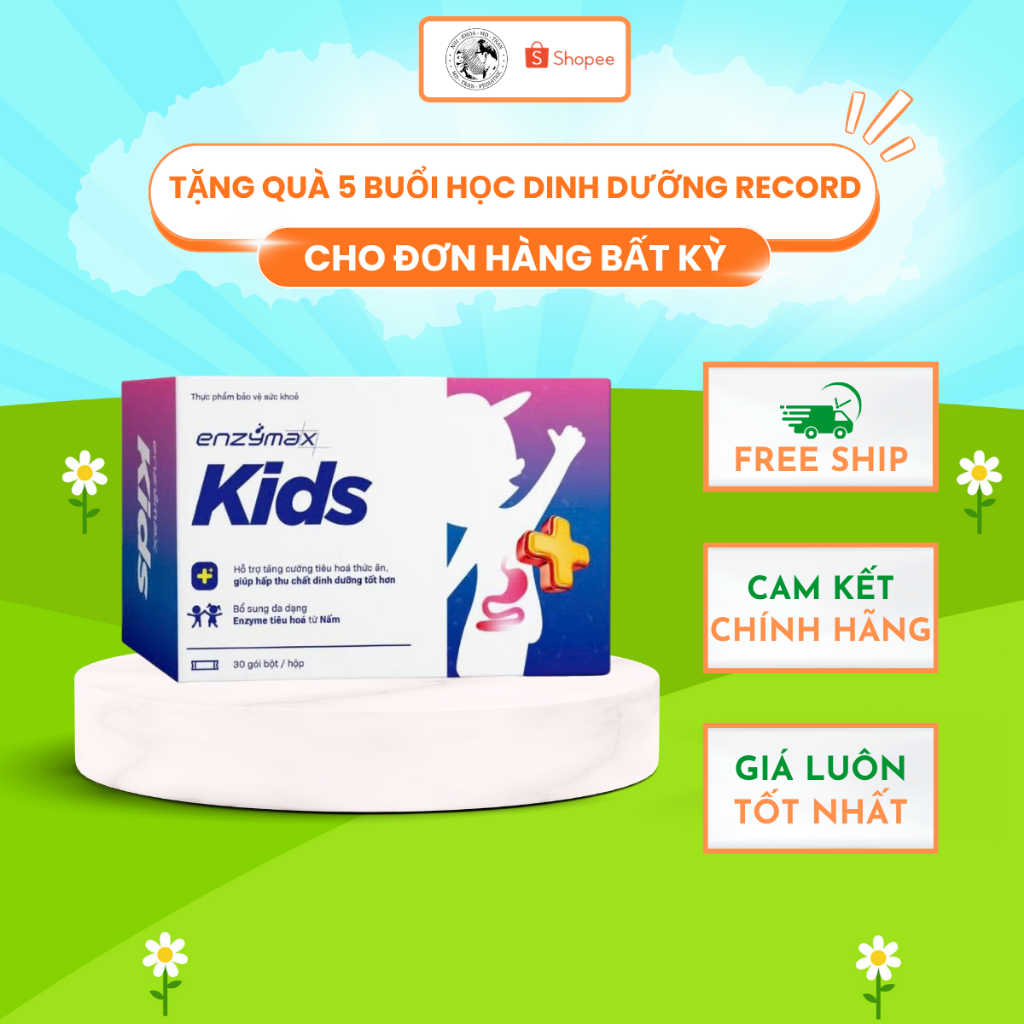 Enzymax Kids Hỗ trợ bé hấp thu chất dinh dưỡng tốt hơn (Hộp 30 gói)