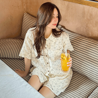 VIBES Pijama ngắn freesize chất liệu muslin cao cấp FS Muslin Py Set từ 45-65kg mặc nhà thoải mái