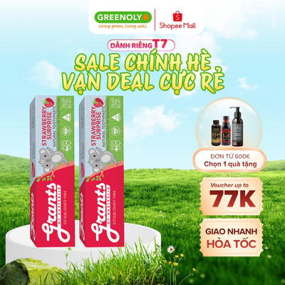 Kem Đánh Răng Vị Dâu Dành Cho Trẻ Em Grants Of Australia Ngăn Ngừa Mảng Bám, Bổ Sung Canxi Khoáng Chất 75g