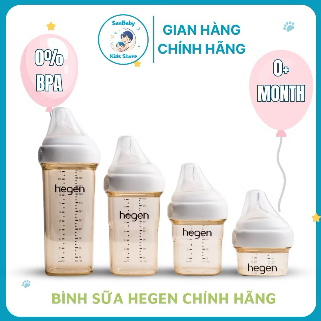 bình sữa hegen 150ml, 240ml, 330ml
