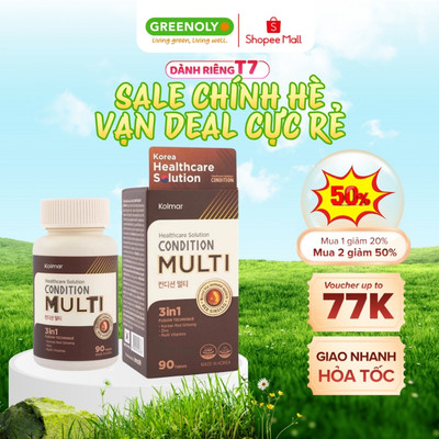 Viên Uống Hỗ Trợ Tăng Cường Sức Khỏe Giảm Mệt Mỏi Inno.N Condition Multi 90 Viên