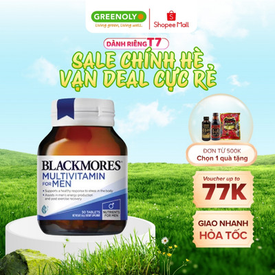Viên Uống Vitamin Tổng Hợp Cho Nam Blackmores  Multivitamin For Men 50 Viên - Hàng Chính Hãng