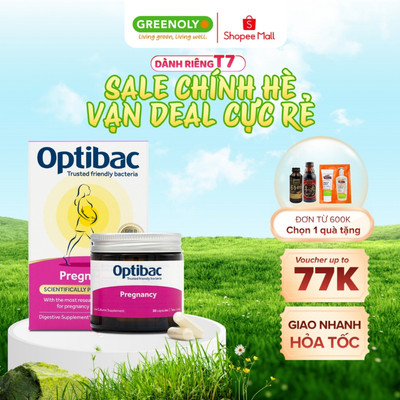 Men vi sinh cho PHỤ NỮ mang thai Optibac Pregnancy hộp 30 viên