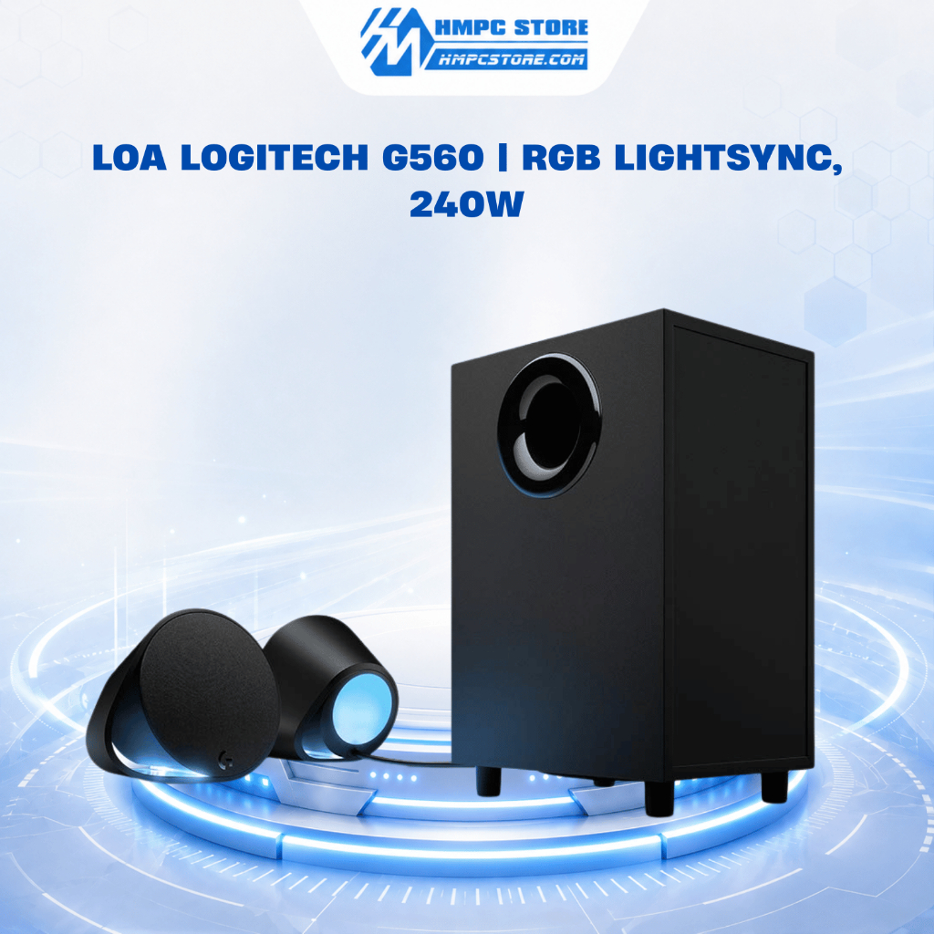 Loa Logitech G560 | RGB LIGHTSYNC, 240W, bảo hành 12 tháng