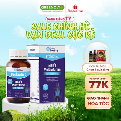 Viên Bổ Sung Vitamin Tổng Hợp Cho Nam Henry Blooms Multivitamin With Probiotics For Men 30 Viên