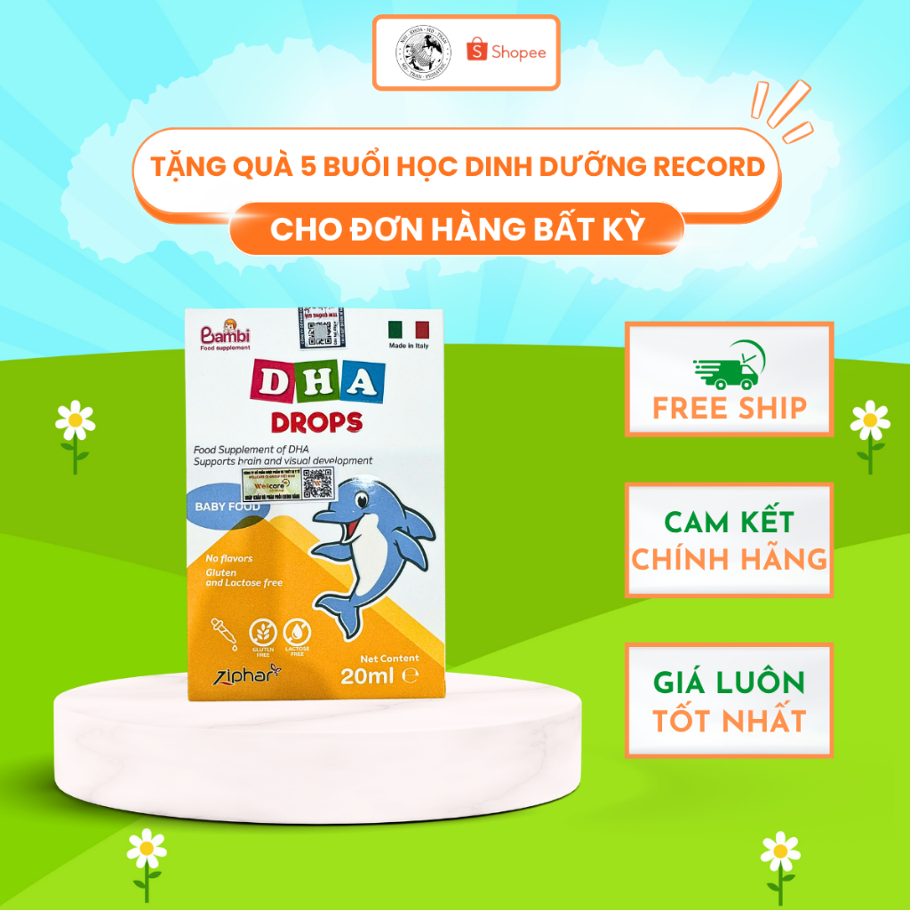 DHA drops Bambi bổ sung DHA cho bé