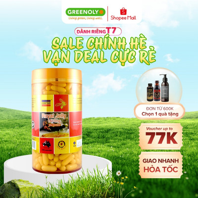 Viên Uống Sữa Ong Chúa Costar Hỗ Trợ Đẹp Da, Mịn Màng Da Royal Jelly 1610mg 365 Viên