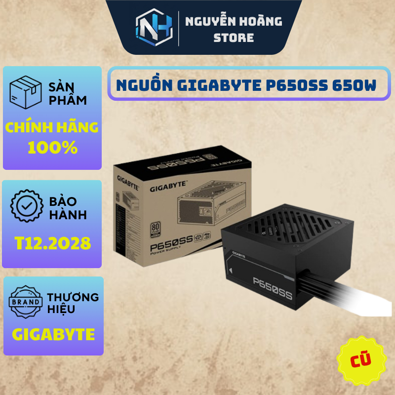 Nguồn máy tính GIGABYTE P650SS 650W Cũ