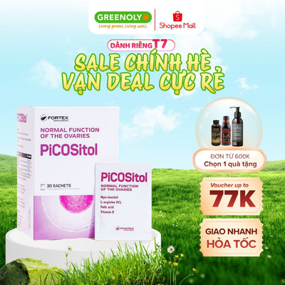 Bổ Trứng Picositol Cải Thiện Đa Nang Buồng Trứng Tăng Chất Lượng Trứng Và Khả Năng Thụ Thai 30 gói