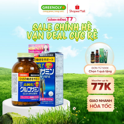 Viên uống bổ sung Glucosamine ORIHIRO Nhật Bản giảm đau xương khớp