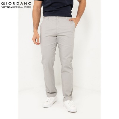 GIORDANO Quần Dài Kaki Nam Khaki Pants 01114047