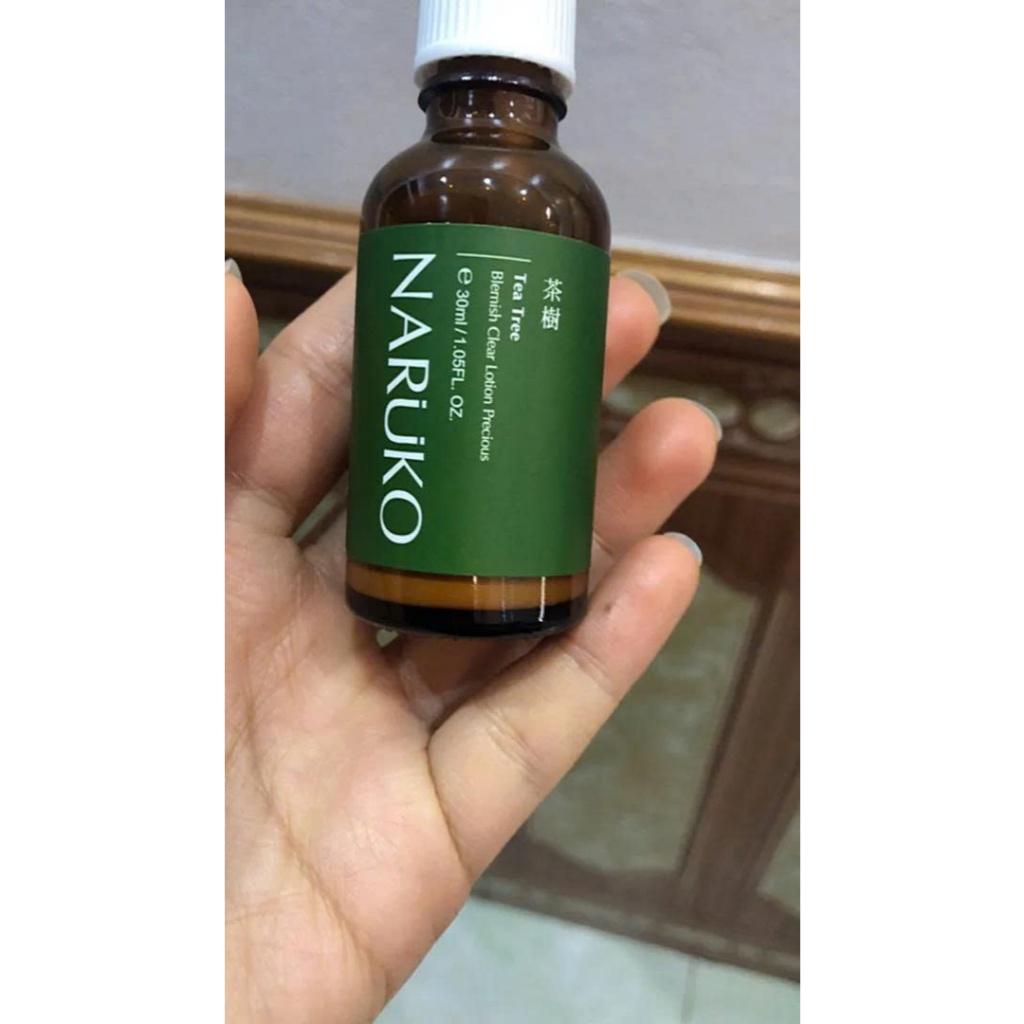 Lotion giảm mụn cám, đầu đen Naruko trà tràm đậm đặc Tea Tree Blemish Clear Lotion Precious 30ml (Bả