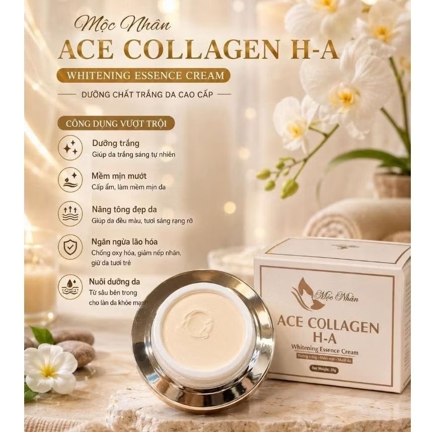 Kem Collagen HA Mộc Nhân Dưỡng Trắng