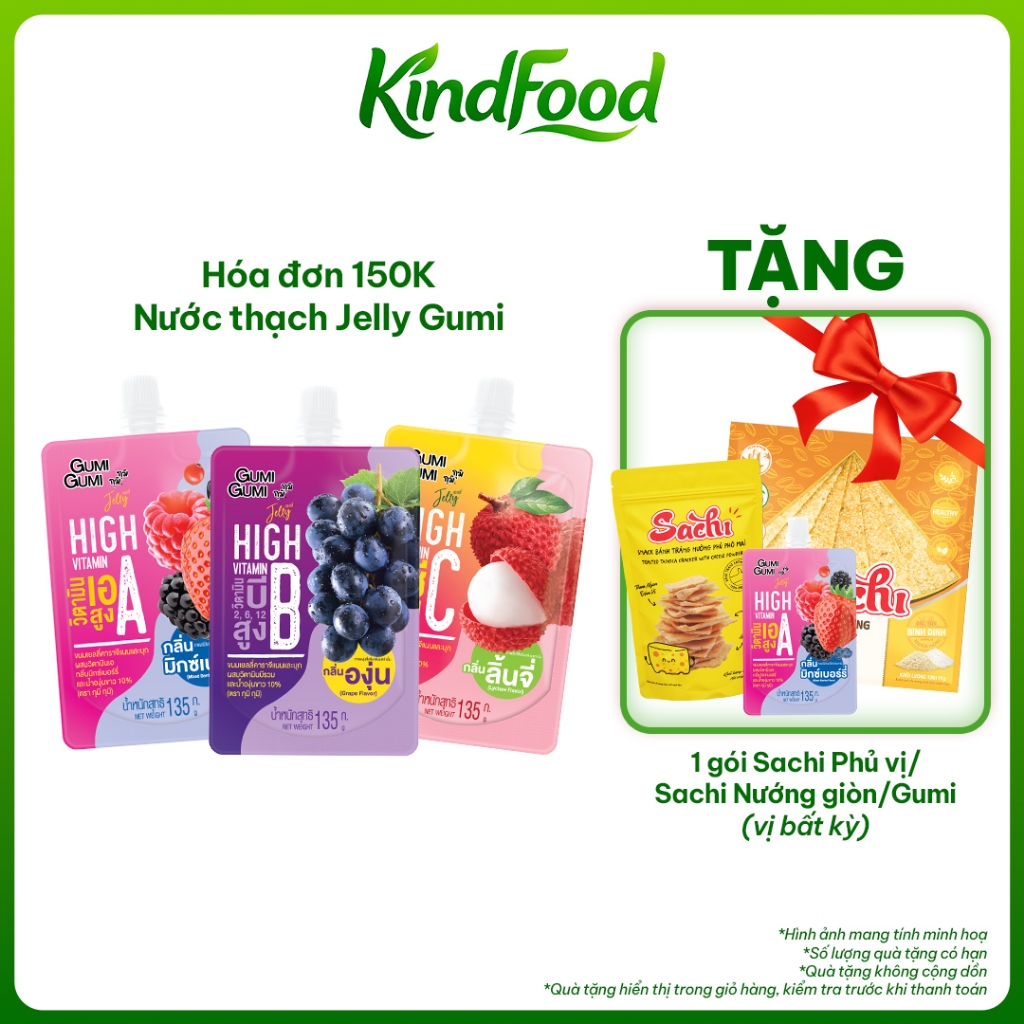 [ĐƠN 150K TẶNG 1 QUÀ NGẪU NHIÊN] Nước Ép Trái Cây Thạch GUMI GUMI 135ml Bổ Sung Collagen Vitamin
