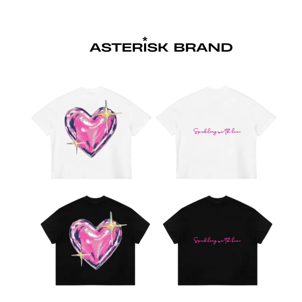 Áo thun BOXY TEE - 270gsm [ ASTERISK -  SPARKLING ] - 100% cotton xử lí co rút