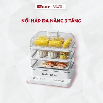 [Quà tặng không bán] Nồi hấp điện 3 tầng đa năng