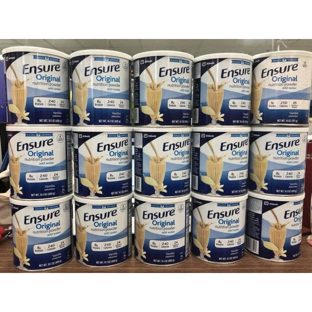 [Date 4/2027]Sữa Ensure Original Nutrition Powder hương vani của Mỹ 400g