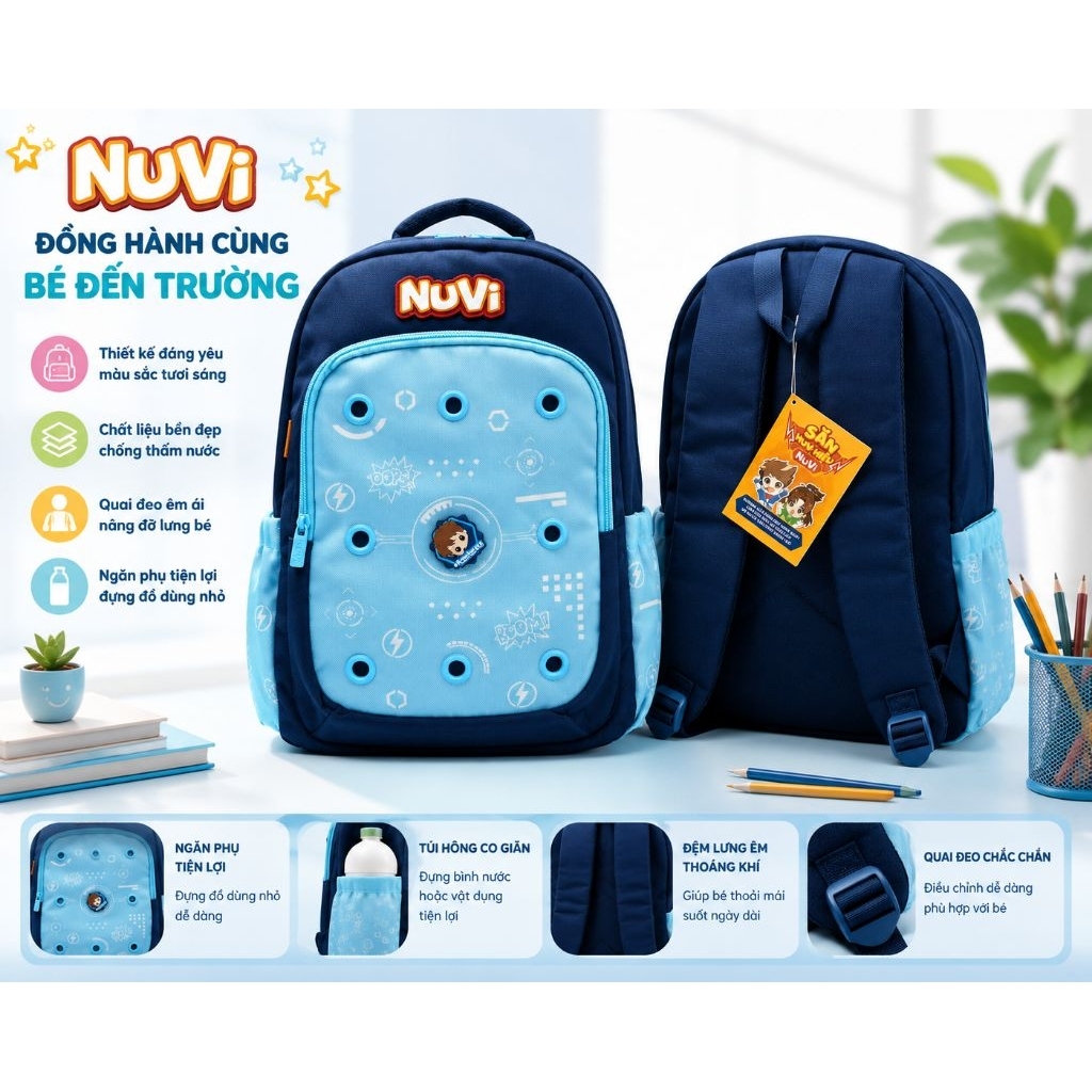 Balo Nuvi Size Tiểu Học