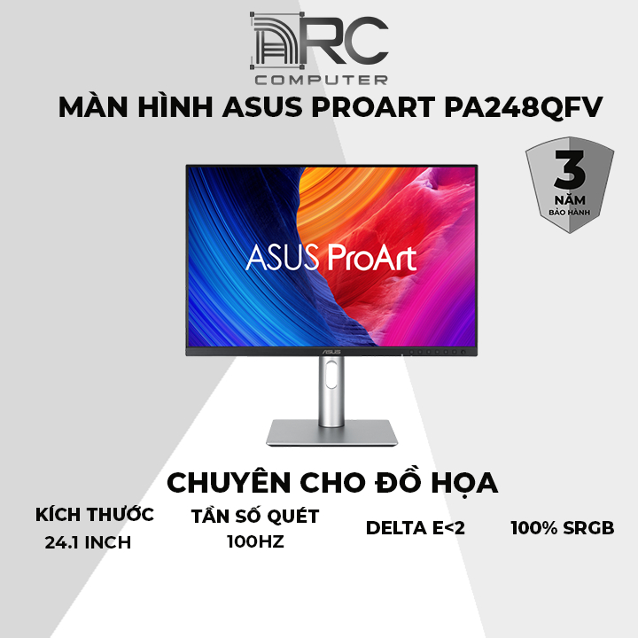 Màn hình chuyên đồ họa Asus Proart 248QFV gen 2 (PA248QFV)